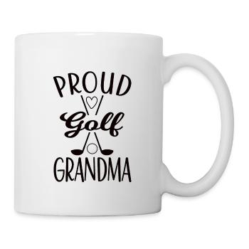 Fière Golfoma Golfoma Golfeuse Grand-mère Golfeuse Grand-mère - Mug blanc - blanc - Droite