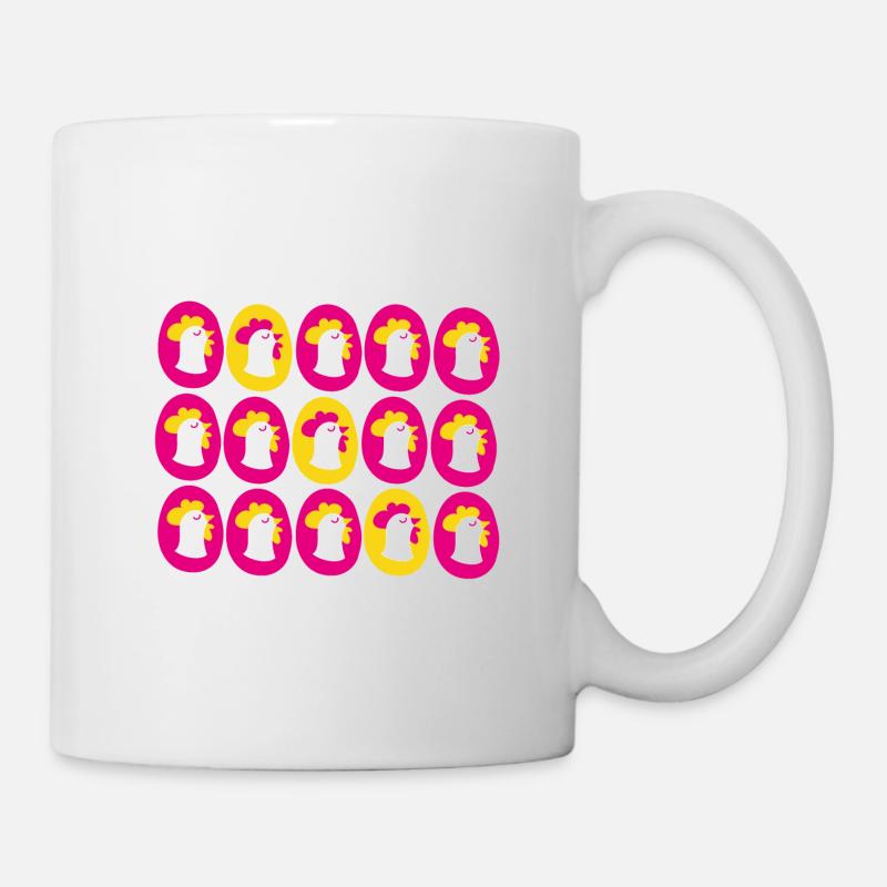 Die Gans mit den goldenen Eiern - Tasse - Weiß