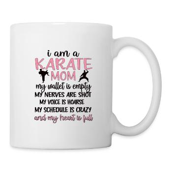 Meilleur cadeau de maman de karaté Fière maman de karaté - Mug blanc - blanc - Droite