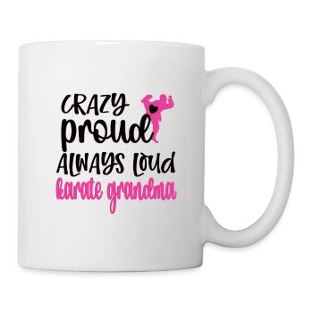 Meilleur cadeau de grand-mère de karaté Fière grand-mère de karaté - Mug blanc - blanc - Droite