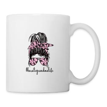 Meilleur cadeau de grand-mère de karaté Fière grand-mère de karaté - Mug blanc - blanc - Droite