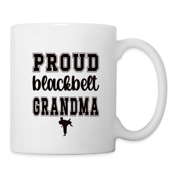 Black Belt Karate Grandma Karate Grandmother - Mug - white - Right