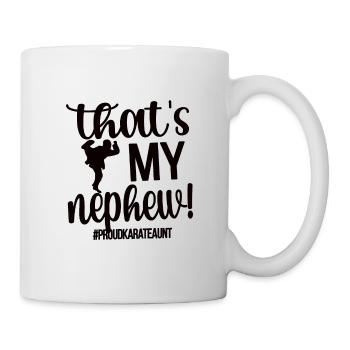 Meilleur cadeau de tante de karaté Fière tante de karaté - Mug blanc - blanc - Droite