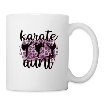 Meilleur cadeau de tante de karaté fière de tante de karaté - Mug blanc - blanc - Droite