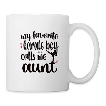 Meilleur cadeau de tante de karaté Tante fière de karaté - Mug blanc - blanc - Droite