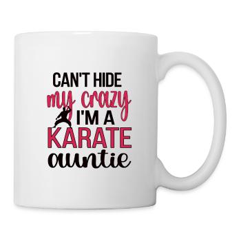 Meilleur cadeau de tante de karaté fière de tante de karaté - Mug blanc - blanc - Droite