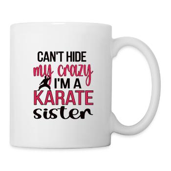 Cadeau de soeur de karaté fier de soeur de karaté - Mug blanc - blanc - Droite
