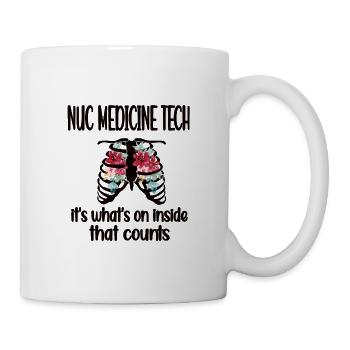 Technologue en radiologie médicale Médecine nucléaire - Mug blanc - blanc - Droite