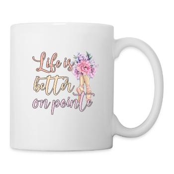 Balletttänzerin Ballerina Balletttanz Ballerina - Tasse - Weiß - Rechts