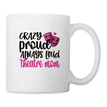 Fière maman de théâtre Acteur de théâtre maman - Mug blanc - blanc - Droite