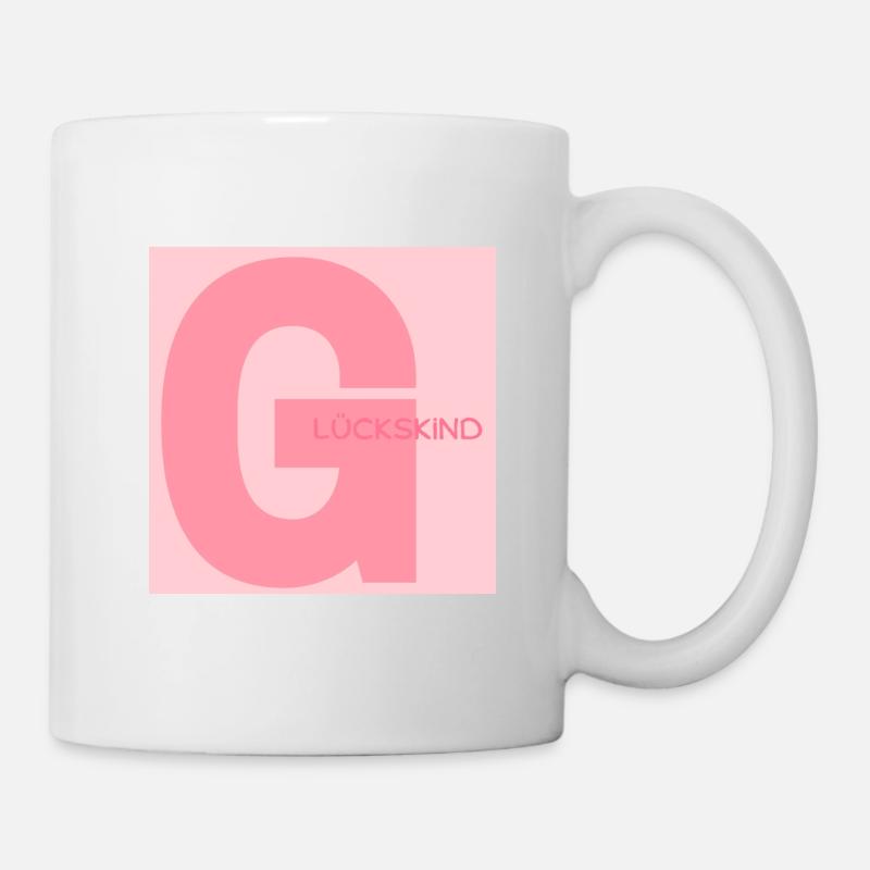 Glückskind - Tasse - Weiß