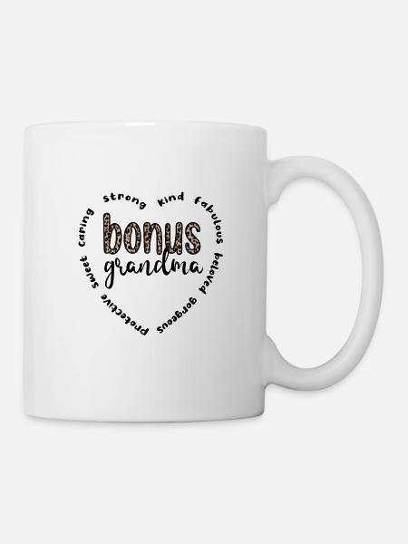 Beste Bonus-Oma Stolze Stiefgroßmutter Geschenk - Tasse - Weiß