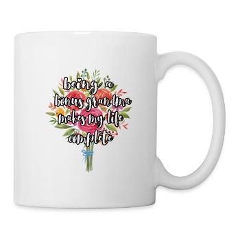 Fier Bonus Grandma Meilleur Cadeau Belle Belle-Mère - Mug blanc - blanc - Droite