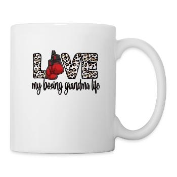 Boxoma Coffret Cadeau Grand-mère Fière Boxer Grand-mère - Mug blanc - blanc - Droite
