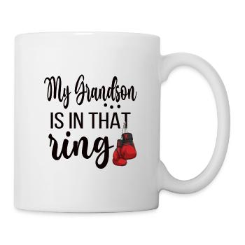Boxoma Coffret Cadeau Grand-mère Fière Boxer Grand-mère - Mug blanc - blanc - Droite