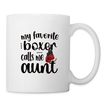 Boxing Aunt Gift Box Aunt By Boxer Proud Aunt - Mug - white - Right