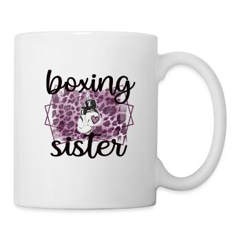 Boxe Sœur Fière Boxe Sœur Boxer Cadeau - Mug blanc - blanc - Droite