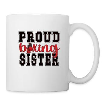 Boxe Sœur Fière Boxe Sœur Boxer Cadeau - Mug blanc - blanc - Droite