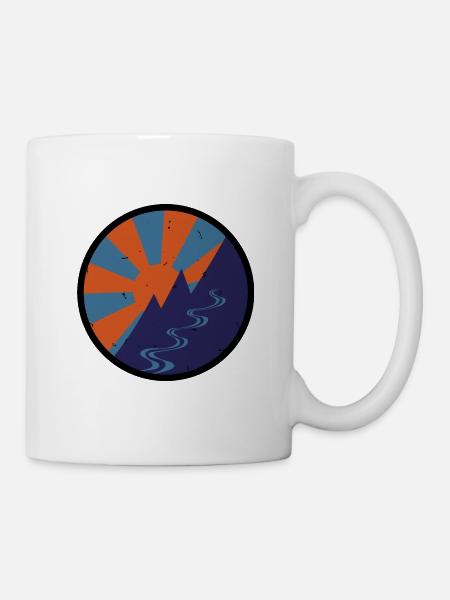 Montagne vintage - Mug blanc - blanc