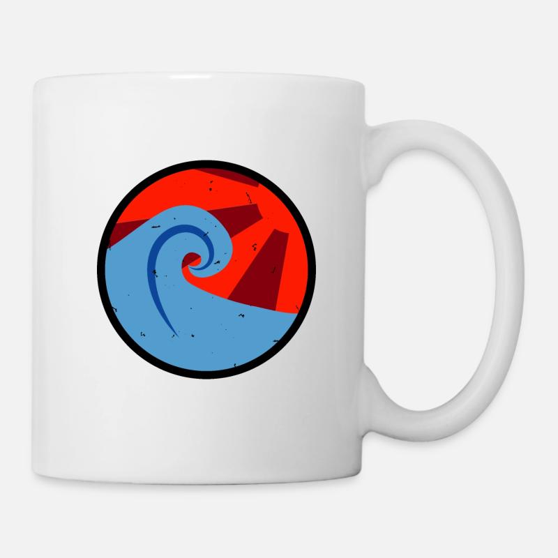 vague vintage - Mug blanc - blanc