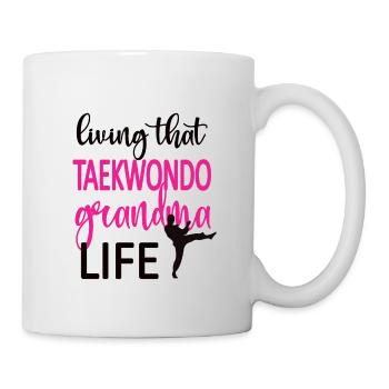 Taekwondo Grand-mère Fière Taekwondo Grand-mère Cadeau - Mug blanc - blanc - Droite