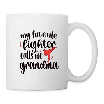 Taekwondo Grand-mère Fière Taekwondo Grand-mère Cadeau - Mug blanc - blanc - Droite