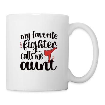 Taekwondo-Tante Stolze Taekwondo Tante Geschenk - Tasse - Weiß - Rechts