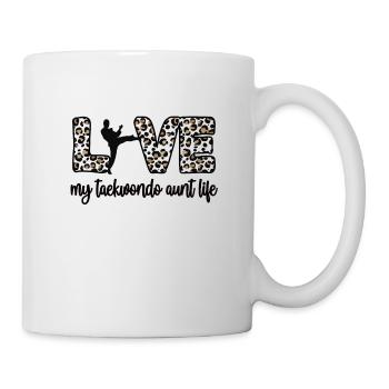 Proud Taekwondo Aunt Taekwondo Aunt Gift - Mug - white - Right