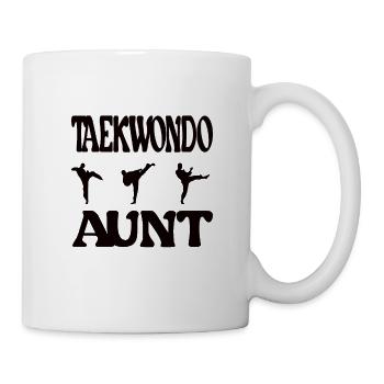 Proud Taekwondo Aunt Taekwondo Aunt Gift - Mug - white - Right