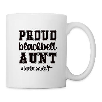 Taekwondo Tante Taekwondo Ceinture Noire Tante - Mug blanc - blanc - Droite