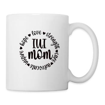 IUI Mama Intrauterine Insemination IUI Mutter - Tasse - Weiß - Rechts