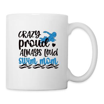 Fière maman nageuse Maman nageuse Maman - Mug blanc - blanc - Droite