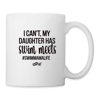 Fière maman nageuse Maman nageuse Maman - Mug blanc - blanc - Droite