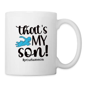 Fière maman nageuse Maman nageuse Maman - Mug blanc - blanc - Droite