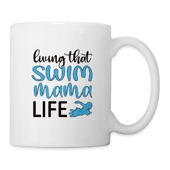 Natation Maman Cadeau Mère Nageuse Maman - Mug blanc - blanc - Droite