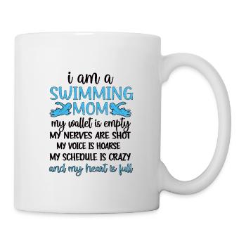Maman natation Mère de nageuse Maman Natation - Mug blanc - blanc - Droite