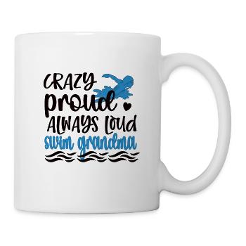 Fière natation Grand-mère Grand-mère Nageuse Grand-mère natation Grand-mère - Mug blanc - blanc - Droite