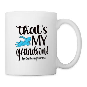 Fière natation Grand-mère Grand-mère Nageuse Grand-mère natation Grand-mère - Mug blanc - blanc - Droite