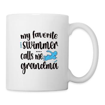 Fière natation Grand-mère Grand-mère Nageuse Grand-mère natation Grand-mère - Mug blanc - blanc - Droite