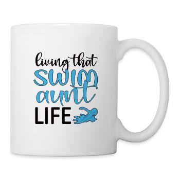 Proud Swimming Aunt Swimmer Swimming Aunt - Mug - white - Right