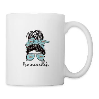 Proud Swimming Aunt Swimmer Swimming Aunt - Mug - white - Right