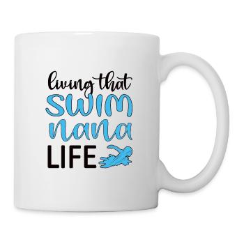 Fière natation Nana Nageuse Nana Grand-mère Cadeau - Mug blanc - blanc - Droite