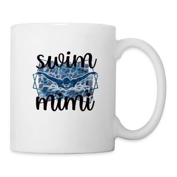Proud Swimming Mimi Swimmer Mimi Grandma Gift - Mug - white - Right