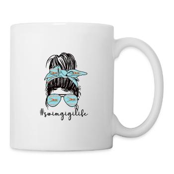 Proud Swimming Gigi Swimmer Gigi Grandma Gift - Mug - white - Right