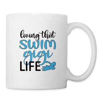 Proud Swimming Gigi Swimmer Gigi Grandma Gift - Mug - white - Right