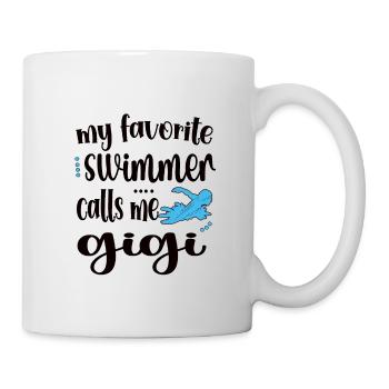 Proud Swimming Gigi Swimmer Gigi Grandma Gift - Mug - white - Right