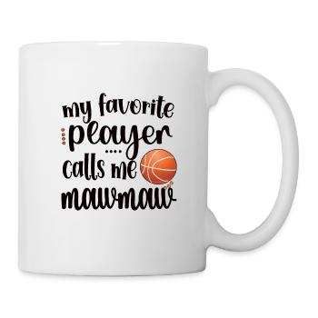 Mawmaw Grandma Of Basketball Player Basketball Mawmaw - Mug - white - Right