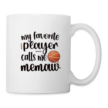 Memaw Grandma Of Basketball Player Basketball Memaw - Mug - white - Right
