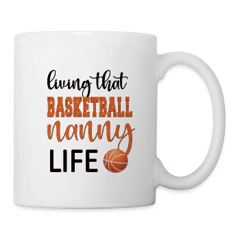 Nanny Grandma Of Basketball Player Basketball Nanny - Mug - white - Right