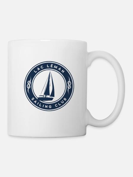 Rond voilier LAC LEMAN 03 - Mug blanc - blanc